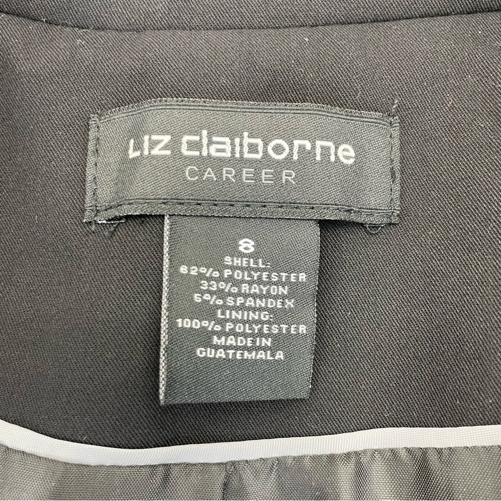 Liz Claiborne Blazer 8 Black - Picture 11 of 12